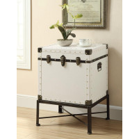 Coaster Furniture 902819 Accent Cabinet with Nailhead Trim White